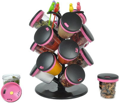 

KITCHEN Plastic Kitchen Rack(Black)