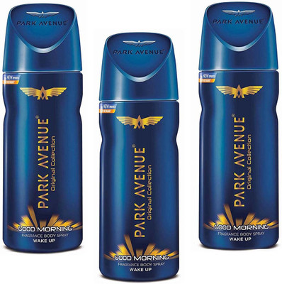 

Park Avenue Good Morning Fragrance Spray 150 ml × 3 Pack Of Three Perfume Body Spray - For Men & Women(450 ml, Pack of 3)