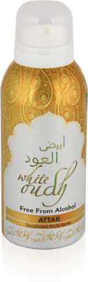 

JBJ Perfumes White Oudh (Alcohol free Deo) Deodorant Spray - For Men & Women(125 ml)