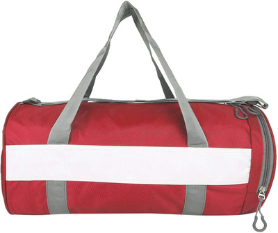 

GymWar GYM BAG Duffel Bag Fitness Bag Sport Bag Gym Duffle Travel Bag With Shoe compartment Gym Bag(Red)