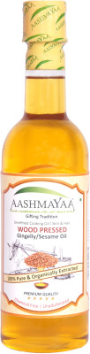 

Aashmayaa Wood/Cold Pressed Sesame Oil Plastic Bottle(500 ml)