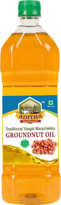 

Aditha Cold Pressed Groundnut Oil Plastic Bottle(1 L)
