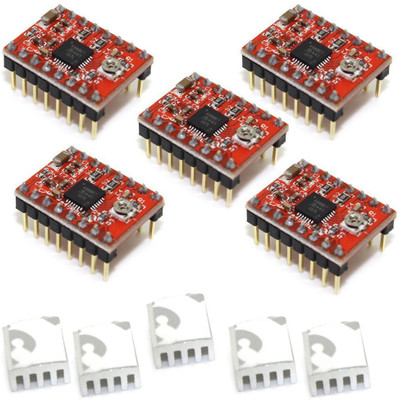 

TECHNOLOGYBAZAR - 5 pcs A4988 (RED) FOR Micro Controller Board Electronic Hobby Kit