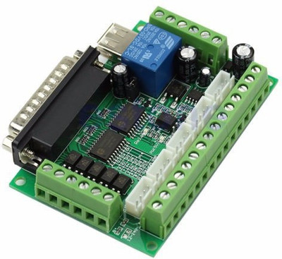 

TECHNOLOGYBAZAR - MACH3 Interface Board CNC 5 Axis with Optocoupler for Stepper Motor Driver Power Supply Electronic Hobby Kit