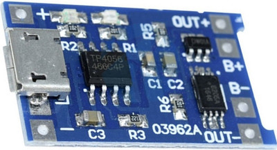 

TCS Micro USB 5V 1A 18650 TP4056 Lithium Battery Charger Module Charging Board With Protection Dual Functions 1A Li-ion Power Supply Electronic Hobby Kit