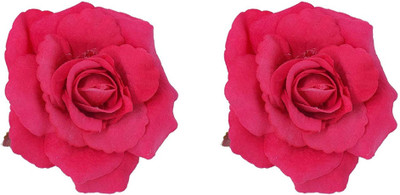 

AASA Rose Hair Clips For Women And Girls Used For Party And Wedding Hair Clip(Red)