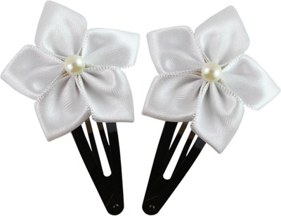 

Threads N Ribbons White Ribbon Flower Tic Tac Clip(White)