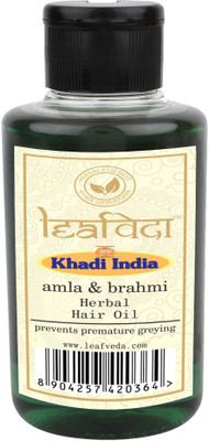 

Leafveda Khadi Leafveda Amla & Bhramhi Hair Oil-Prevents premature greying Hair Oil(210 ml)