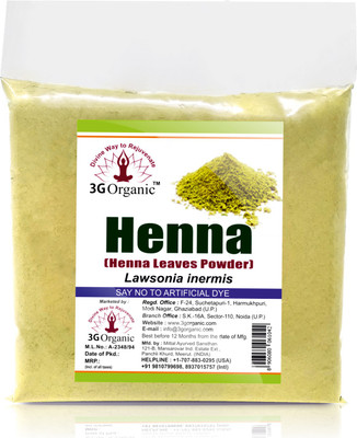 3G Organic Henna Powder Organic Herbal 100 Gms(100 g)