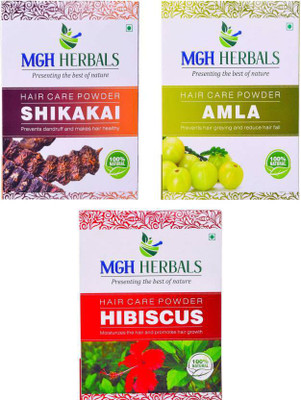 

MGH Herbals Shikakai, Amla & Hibiscus Powder (Pack of 3)(600 g)