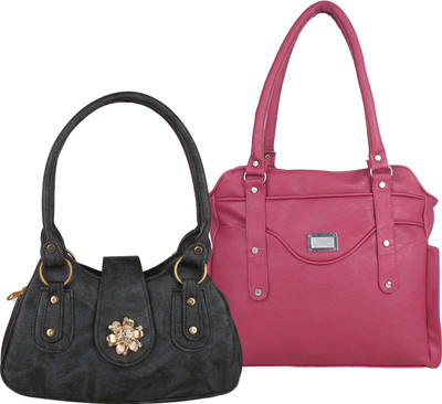

Element Cart Hand-held Bag(Black, Pink)
