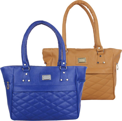 

Element Cart Hand-held Bag(Brown, Blue), Blue;brown