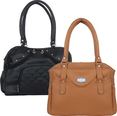 

Element Cart Hand-held Bag(Black, Brown)