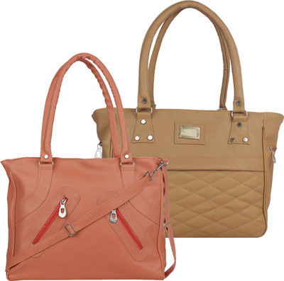 

Element Cart Hand-held Bag(Tan, Brown), Brown;tan