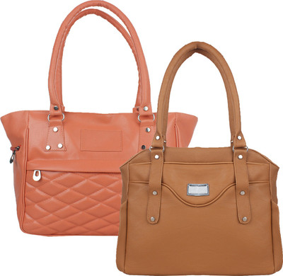 

Element Cart Hand-held Bag(Tan, Brown), Brown;tan