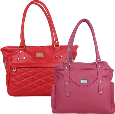 

Fillincart Hand-held Bag(Red, Pink), Pink;red