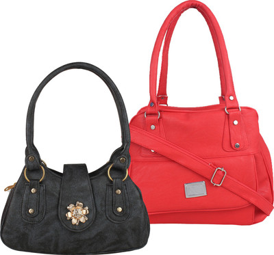 

Element Cart Hand-held Bag(Black, Red)