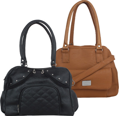 

Element Cart Hand-held Bag(Black, Brown)