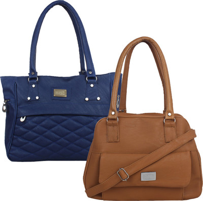 Element Cart Hand-held Bag(Blue, Brown)