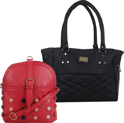 

Element Cart Hand-held Bag(Black, Red)