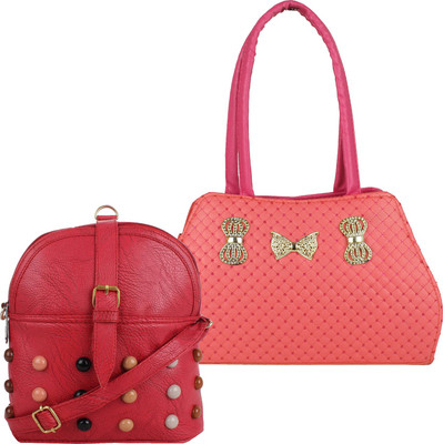

Element Cart Hand-held Bag(Pink, Red)