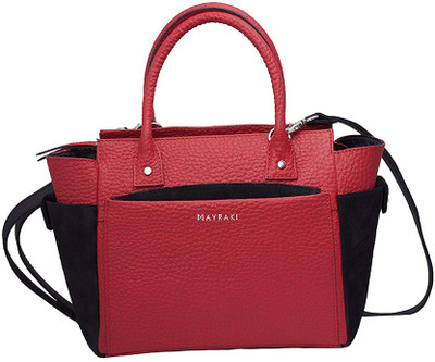 

MAYRAKI Hand-held Bag(Red, Black), Black;red