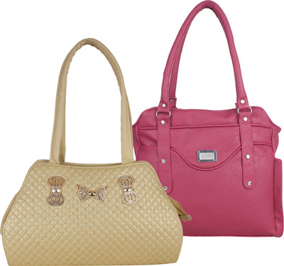 

Element Cart Hand-held Bag(Gold, Pink)