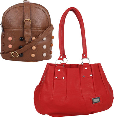 

Fillincart Sling Bag(Red, Brown), Brown;red