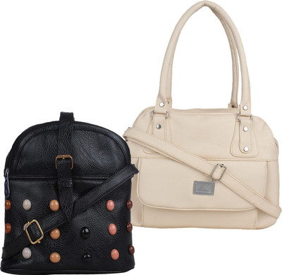 

Element Cart Hand-held Bag(Black, White)