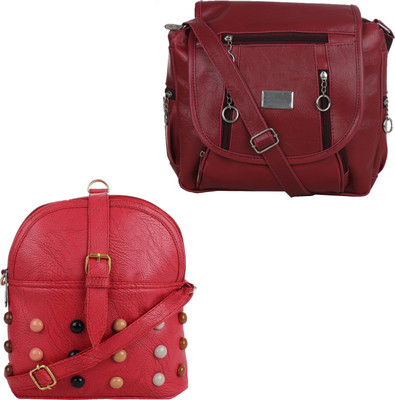 

Element Cart Shoulder Bag(Maroon, Red)