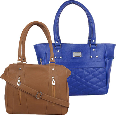 

Element Cart Hand-held Bag(Brown, Blue), Blue;brown