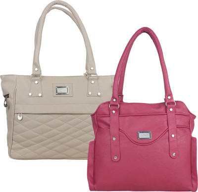 

Element Cart Hand-held Bag(Grey, Pink)