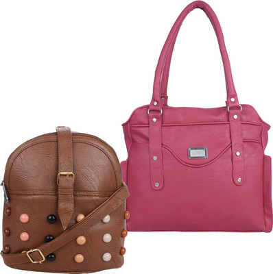 

Fillincart Sling Bag(Brown, Pink)