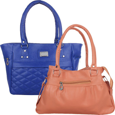 

Element Cart Hand-held Bag(Tan, Blue), Blue;tan