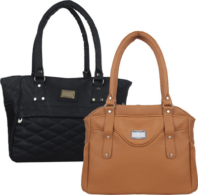 

Element Cart Hand-held Bag(Black, Brown)