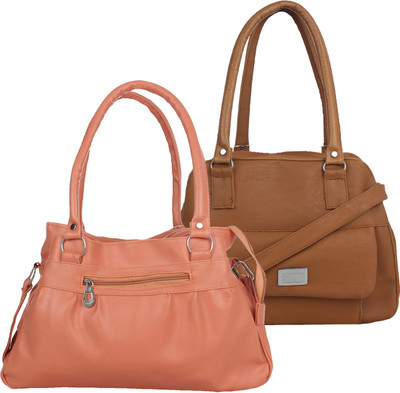 

Element Cart Hand-held Bag(Tan, Brown), Brown;tan