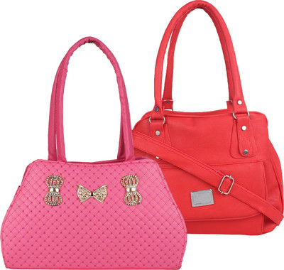 

Element Cart Hand-held Bag(Pink, Red)