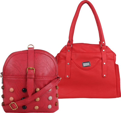 

Element Cart Hand-held Bag(Pink, Red)