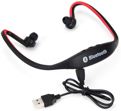 PARMOB.COM BT Headset BS-19C with Mic Red (In the Ear) Bluetooth Headset with Mic(Red, In the Ear) Flipkart