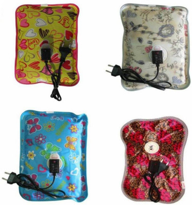 

Autovilla best quality fur hot water bag AU 34 for body joint and muscular pain pack of 4 electric 1 L Hot Water Bag(Multicolor)