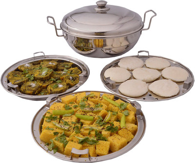 

Meenamart Multi Cookware Set Cookware Set(Stainless Steel, 1 - Piece), Silver