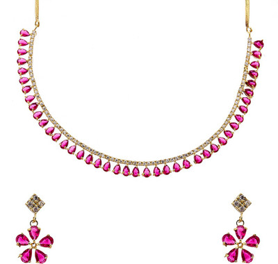 

Zeneme Alloy Jewel Set(Pink)