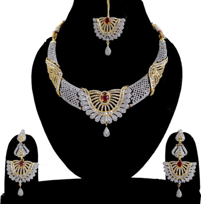 

ZEHRA GEMS MINERALS Alloy Jewel Set(Multicolor)