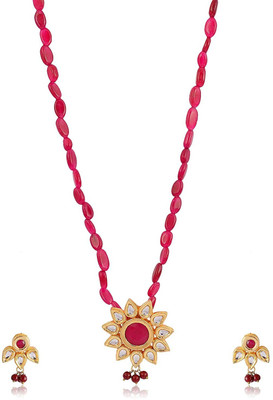 

HKJ Copper Jewel Set(Maroon)