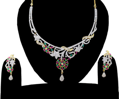 

Chouhan Stylish Alloy Jewel Set(Gold)