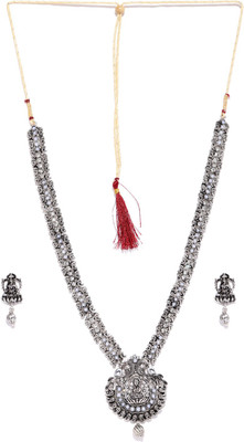 

DHRUVI Zinc Jewel Set(Silver)