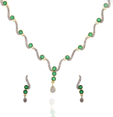 

GEODE DELIGHT Alloy Jewel Set(Green)