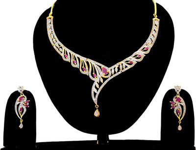 

ZEHRA GEMS MINERALS Alloy Jewel Set(Multicolor)