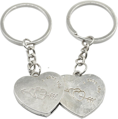 faynci Two PC Heart I Love You Couple Key Chain for Gifting Valentine Day/Birthday/Friendship Day Key Chain