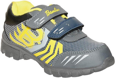 

Liberty Boys Velcro Running Shoes(Yellow, Grey;yellow